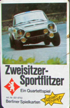 Berliner Spielkarten "Zweisitzer - Sportflitzer" 1971 Kartenspiel (10979)