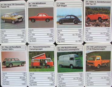 Preview: Altenburg Spielkarten "VW Volkswagen" 1975 Kartenspiel (10980)