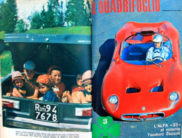 Preview: "Il Quadrifoglio" Alfa-Romeo Magazin 1966-1967  kompletter Jahrgang gebunden (10993)