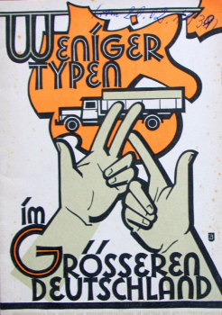 Reichsverkehrsministerium "Weniger Typen im grösseren Deutschland" Fahrzeug-Historie 1939 (11009)