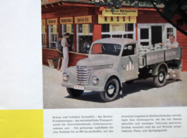 Preview: Barkas V 901/2 Kleintransporter Modellprogramm 1962 Lastwagenprospekt (11014)