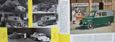 Preview: Barkas V 901 Van Modelprogram 1960 Truckbrochure (3730)
