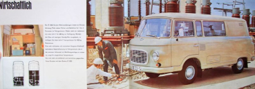 Barkas B 1000 Modelprogram 1969 Commercialbrochure (3688)