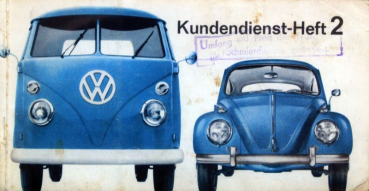 Volkswagen Kundendienst-Heft 1966 Automobilprospekt (11016)