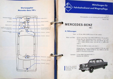 BV Aral "Tankwart-Merkblätter" Tankstellen-Werbeordner 1962 (11020)