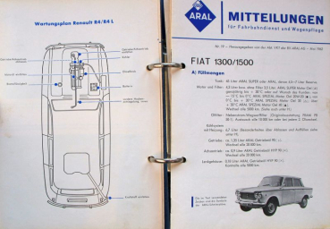 BV Aral "Tankwart-Merkblätter" Tankstellen-Werbeordner 1962 (11020)