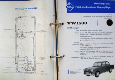 BV Aral "Tankwart-Merkblätter" Tankstellen-Werbeordner 1962 (11020)