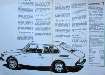 Preview: Saab 99 Combi Coupe Modellprogramm 1974 Automobilprospekt (11036)