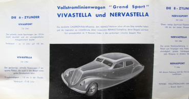 Preview: Renault Modellprogramm 1935 Automobilprospekt (11125)