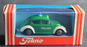 Tekno Volkswagen Käfer Polizei 1965 Metallmodell mit Originalbox (11138)