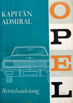 Opel Kapitaen Admiral 1964 Owner Manual (11134)