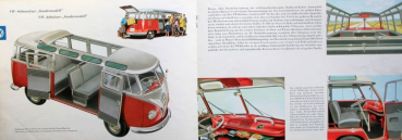 Preview: Volkswagen T1 Transporter Sambabus 1962 "Der große VW für kleine Gesellschaften" Automobilprospekt (11133)