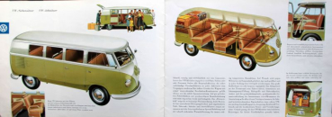 Preview: Volkswagen T1 Transporter Sambabus 1962 "Der große VW für kleine Gesellschaften" Automobilprospekt (11133)