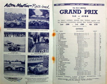 Preview: RAC "Silverstone Grand Prix" Silverstone July 1954 Rennprogramm (11150)