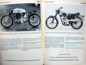 Preview: "Motorrad Katalog 70 - Die Motorräder unserer Welt" Jahreskatalog 1970 (11181)