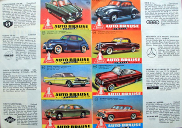 Preview: Haas Brause "Autos aus aller Welt" Sammelbilder-Album 1954 (11180)