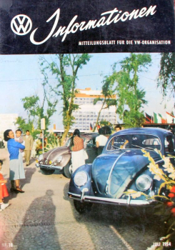 "Volkswagen Informationen" Mitteilungsblatt 1954 VW-Magazin (11188)