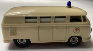 Preview: CKO Kellermann Volkswagen Transporter T1 Krankenwagen Blechmodell mit Friktionsantrieb (11161)