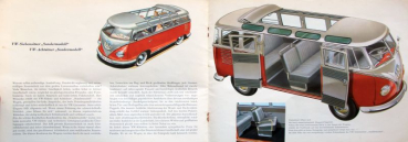 Preview: Volkswagen T1 Transporter Modellprogramm 1959 Automobilprospekt (11201)
