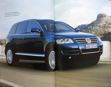 Preview: Volkswagen Touareg Modellprogramm 2003 Automobilprospekt (11209)