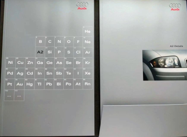 Preview: Audi A 2 Modellprogramm 2003 Automobilprospekt-Mappe (11208)