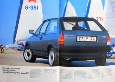 Preview: Volkswagen Polo Modellprogramm 1986 Automobilprospekt (11210)