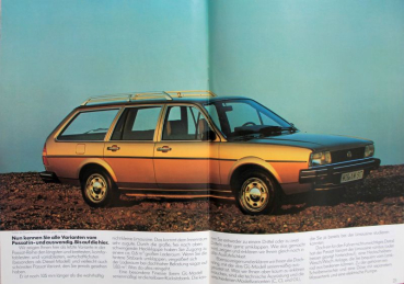 Preview: Volkswagen Passat Modellprogramm 1982 Automobilprospekt (11215)