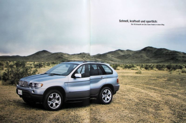 Preview: BMW X 5 Modellprogramm 2001 Automobilprospekt (11213)