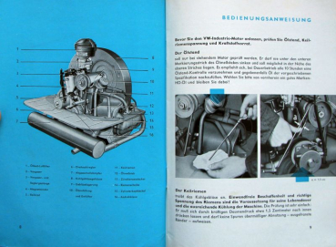 Preview: Volkswagen Industrie-Motor 1957 Betriebsanleitung (11193)