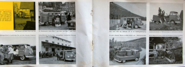 Preview: Volkswagen T1 Transporter Modellprogramm 1959 "Weiterkommen mit VW" Automobilprospekt (11202)