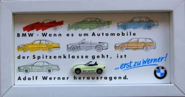 Herpa BMW Z 1 Sondermodell "Erst zu Werner!" Plastikmodell in Originalbox (11206)