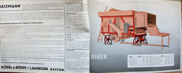 Preview: Ködel & Böhm Landmaschinen Modellprogramm 1938 Landwirtschaftskatalog (11224)