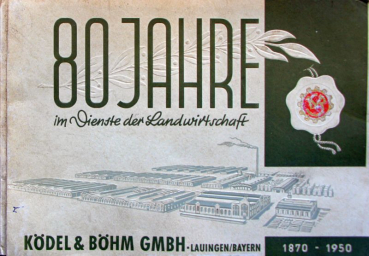 Ködel & Böhm Landmaschinen Modellprogramm 1950 Landwirtschaftskatalog (11222)