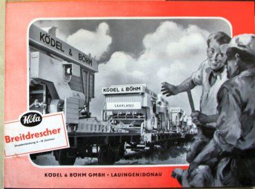 Preview: Ködel & Böhm Landmaschinen Modellprogramm 1950 Landwirtschaftskatalog (11222)