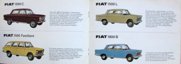 Preview: Fiat Modellprogramm 1963 Automobilprospekt (11240)
