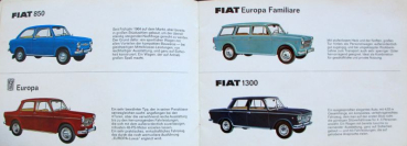 Preview: Fiat Modellprogramm 1963 Automobilprospekt (11240)