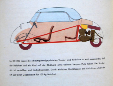 Preview: Messerschmitt KR 200 Modellprogramm 1953 Automobilprospekt (11239)