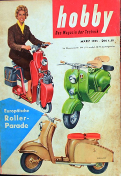 "Hobby - Das Magazin der Technik" 1955 Roller Technik-Magazin (11252)