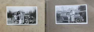 Preview: Fotoalbum mit 31 Automobilfotos 1930 kartoniert (11290)