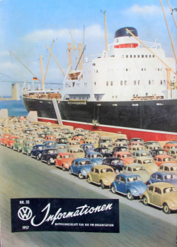 "Volkswagen Informationen" Mitteilungsblatt 1957 VW-Magazin (11281)