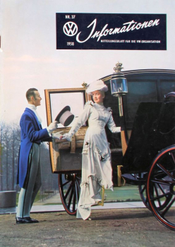 "Volkswagen Informationen" Mitteilungsblatt 1958 VW-Magazin (11278)