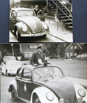 Preview: Volkswagen Käfer Transporter Fotokonvolut 1958 neun Fotos (11289)