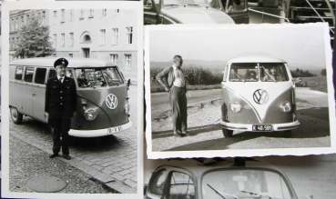 Preview: Volkswagen Käfer Transporter Fotokonvolut 1958 neun Fotos (11289)