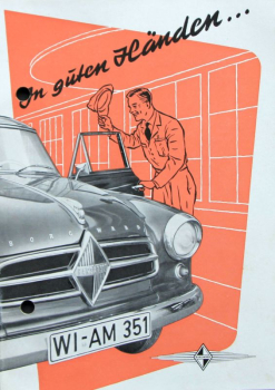 Borgward Modellprogramm 1956 "In guten Händen..." Automobilprospekt (11303)