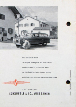 Preview: Borgward Modellprogramm 1956 "In guten Händen..." Automobilprospekt (11303)