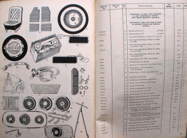 Preview: Volkswagen Wessels Ersatzteile-Katalog 1958 (11298)