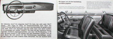Preview: Opel Kadett Coupe Modellprogramm 1963 Automobilprospekt (11301)