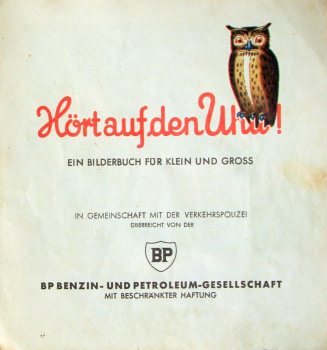 Preview: BP "Hört auf den Uhu! - Kleine Verkehrsschule" Tankstellen-Werbeheft 1958 (11294)
