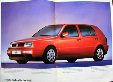Preview: Volkswagen Golf Variant Joker Modellprogramm 1997 Automobilprospekt (11314)