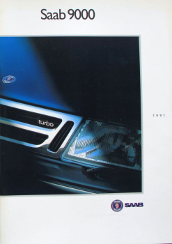 Saab 9000 Modellprogramm 1991 Automobilprospekt (11311)